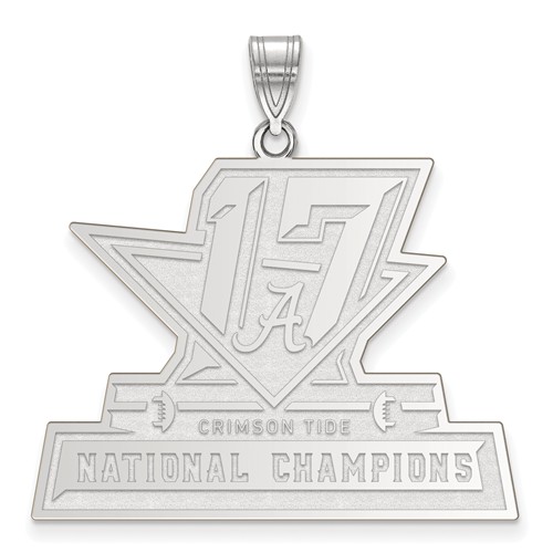 Sterling Silver 1in University of Alabama 2017 CFP Champs Pendant