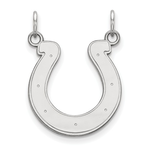 10k White Gold 3/4in Indianapolis Colts Pendant