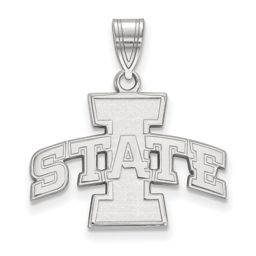 Iowa State University Pendant 5/8in Sterling Silver