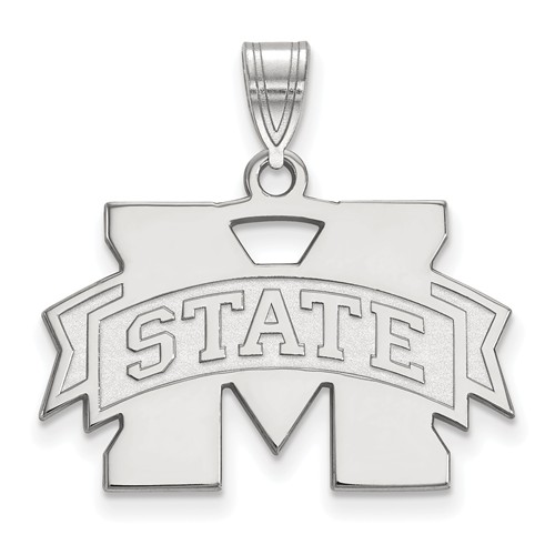 Mississippi State University Pendant 5/8in Sterling Silver SS003MSS