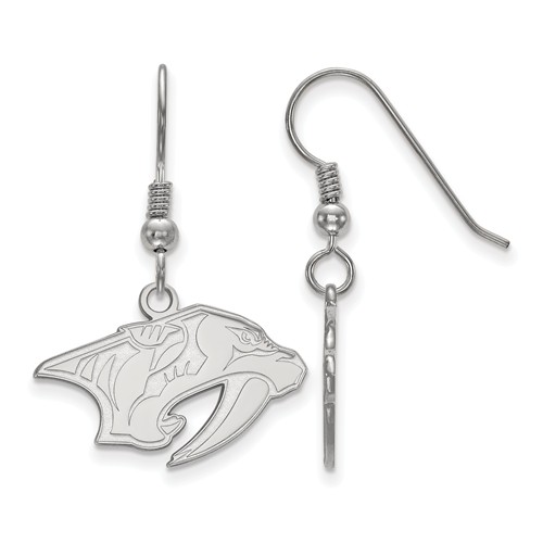 Sterling Silver Nashville Predators Extra Small Dangle Earrings