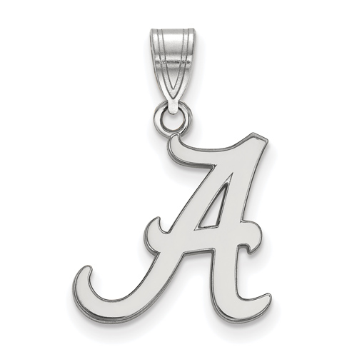 Sterling Silver 5/8in University of Alabama A Pendant