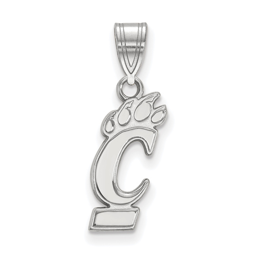 14k White Gold 5/8in University Of Cincinnati Bearcat Pendant