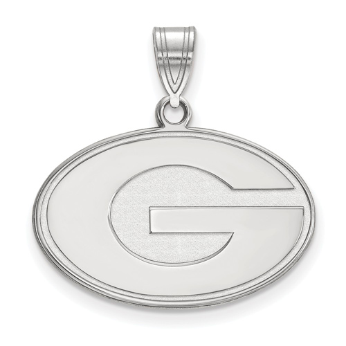 Sterling Silver 5/8in University of Georgia G Pendant