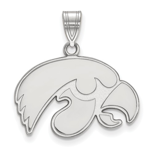 University of Iowa Pendant 5/8in Sterling Silver
