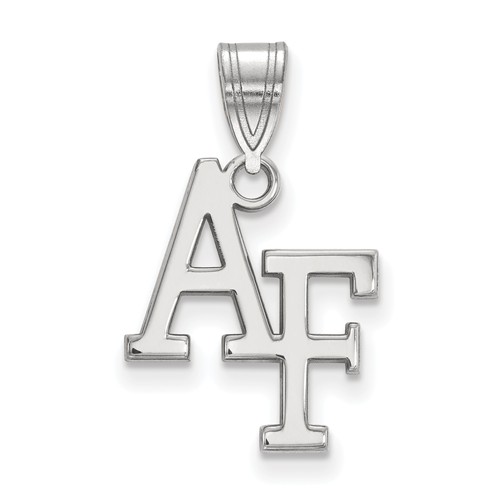 United States Air Force Academy AF Pendant 5/8in Sterling Silver