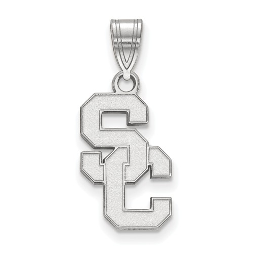 University of Southern California SC Pendant 3/4in Sterling Silver