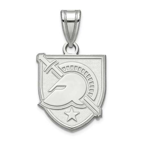 United States Military Academy Block A Pendant 5/8in 14k White Gold