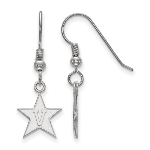 Vanderbilt University Star Dangle Earrings Sterling Silver