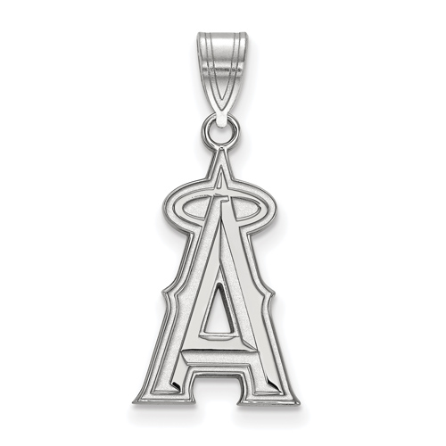 Sterling Silver 3/4in Los Angeles Angels Logo Pendant