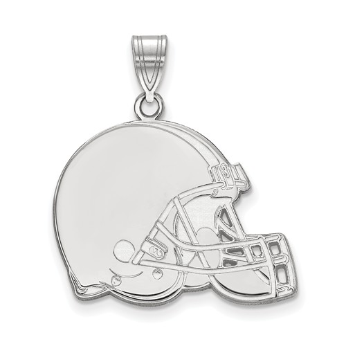 14k White Gold 7/8in Cleveland Browns Pendant