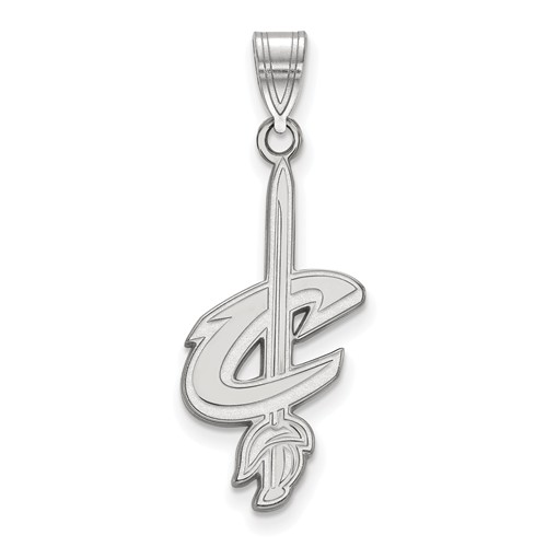14kt White Gold 5/8in Cleveland Cavaliers Pendant