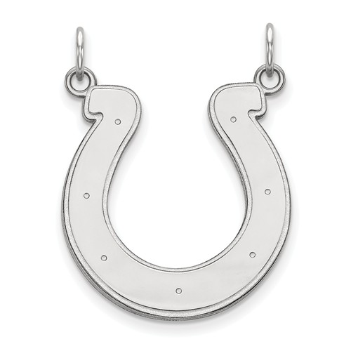 10k White Gold 7/8in Indianapolis Colts Pendant