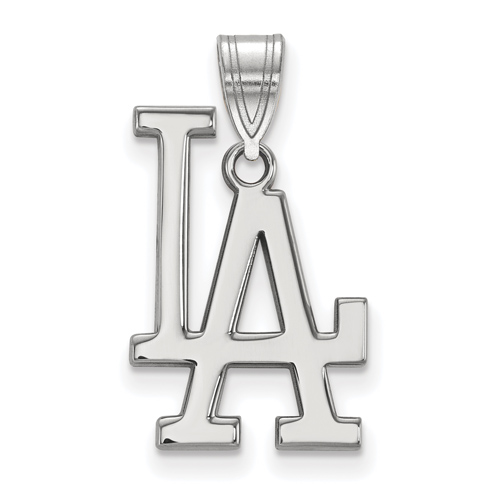 Sterling Silver Los Angeles Dodgers LA Pendant