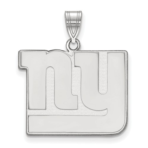 Sterling Silver 1in New York Giants Pendant