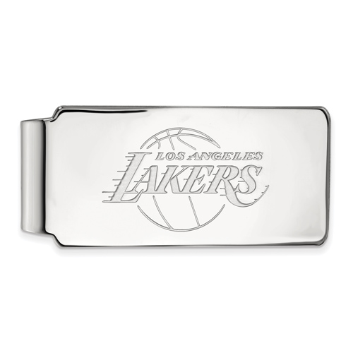 10k White Gold Los Angeles Lakers Money Clip