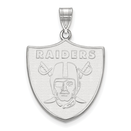 Sterling Silver 1in Oakland Raiders Pendant
