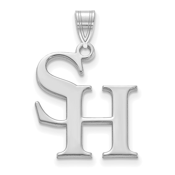 Sam Houston University Logo Pendant 3/4in Sterling Silver