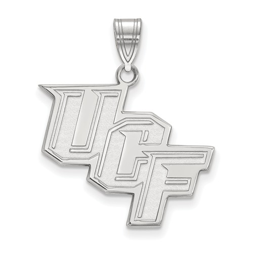 Univ. of Central Florida UCF Wordmark Pendant 3/4in Sterling Silver