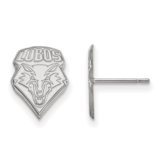 Sterling Silver University of New Mexico Lobos Earrings