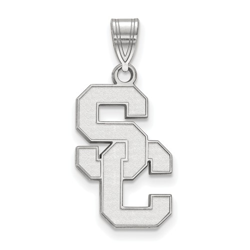University of Southern California SC Pendant 7/8in Sterling Silver