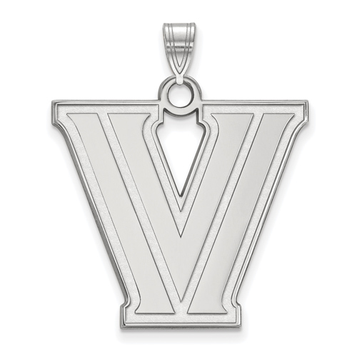 Villanova University V Pendant 1in Sterling Silver