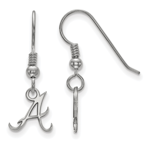 Sterling Silver Atlanta Braves Dangle Wire Earrings