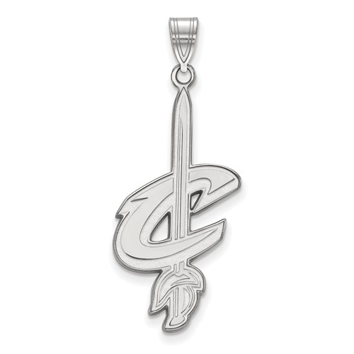 14kt White Gold 1in Cleveland Cavaliers Logo Pendant
