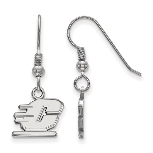 Central Michigan University Dangle Earrings Sterling Silver