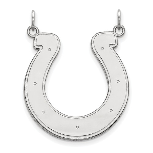 Sterling Silver 1in Indianapolis Colts Pendant