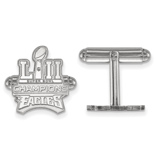 Sterling Silver Philadelphia Eagles Super Bowl LII Trophy Cuff Links