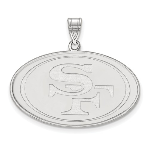 Sterling Silver Extra Large San Francisco 49ers Pendant