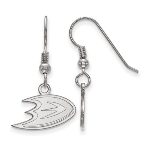 Sterling Silver Anaheim Ducks Extra Small Dangle Earrings