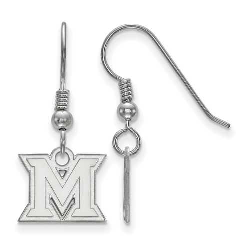 Miami University Extra Small Dangle Earrings Sterling Silver