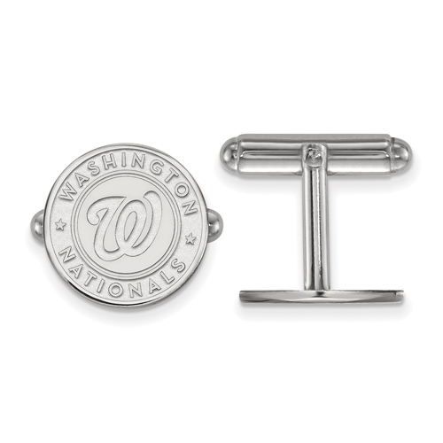 Sterling Silver Washington Nationals Cuff Links