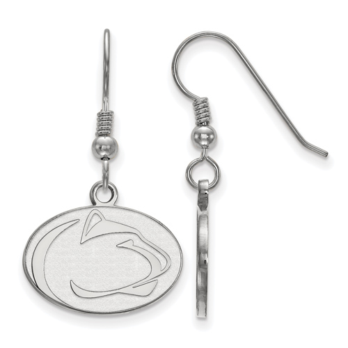 Sterling Silver Penn State University Dangle Wire Earrings