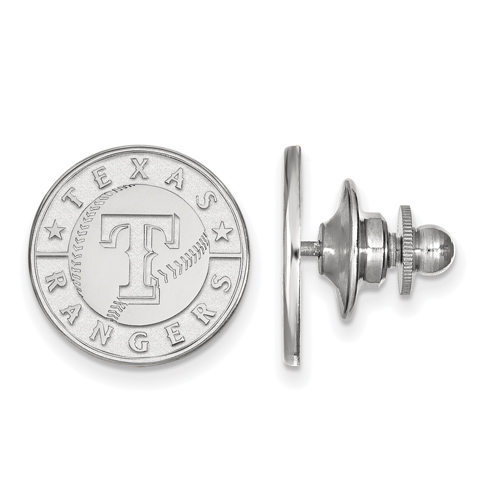 Sterling Silver Texas Rangers Lapel Pin