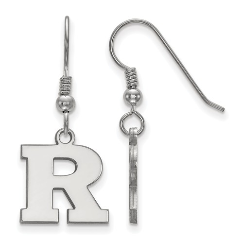 Sterling Silver Rutgers University Small Dangle Earrings