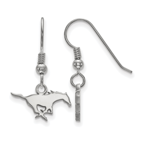 SMU Extra Small Dangle Earrings Sterling Silver