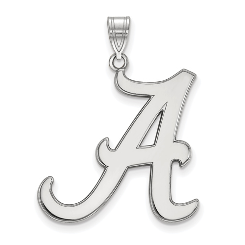 Sterling Silver 1in University of Alabama A Pendant