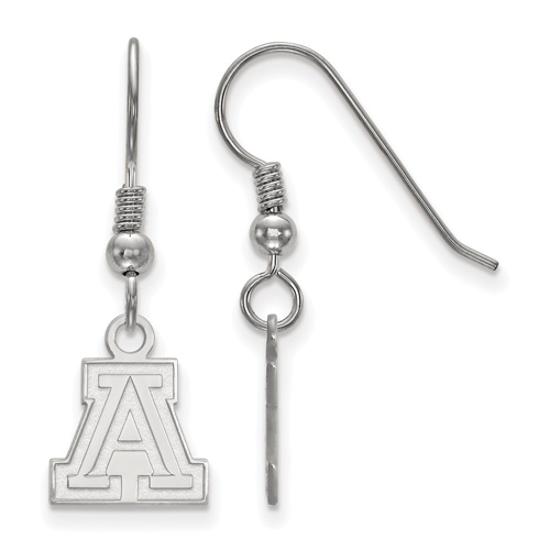 Sterling Silver University of Arizona Extra Small Dangle Earrings
