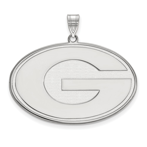 Sterling Silver 1in University of Georgia G Pendant