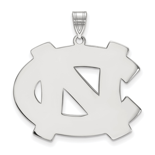 Sterling Silver 1in University of North Carolina NC Pendant
