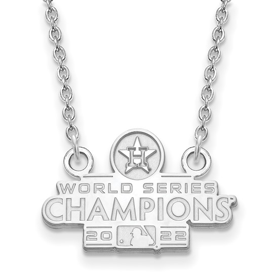 Sterling Silver Small Houston Astros World Series 2022 Necklace