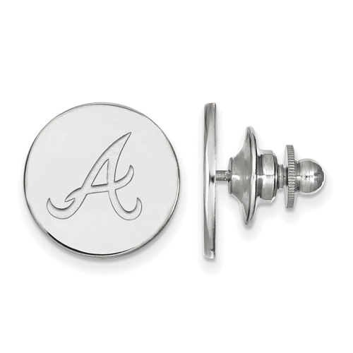 14kt White Gold Atlanta Braves Lapel Pin