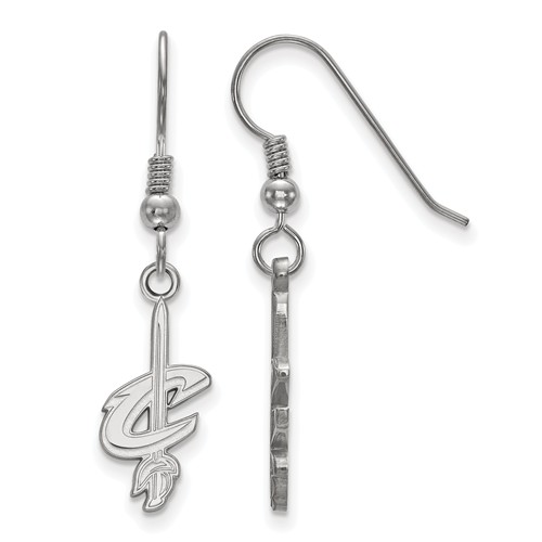Sterling Silver Extra Small Cleveland Cavaliers Dangle Earrings
