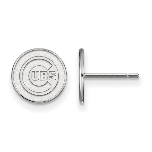 Sterling Silver Chicago Cubs Extra Small Post Earrings