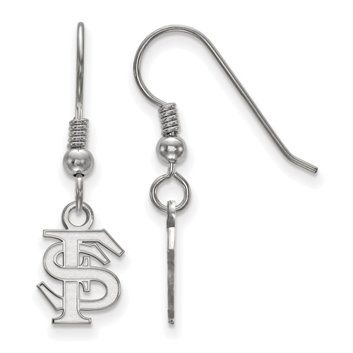 Sterling Silver Florida State University Extra Small Dangle Earrings