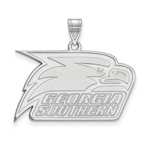 Sterling Silver Georgia Southern University Athletic Pendant 3/4in