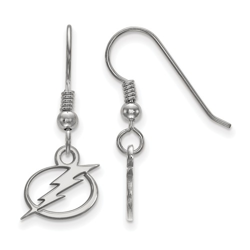 Sterling Silver Tampa Bay Lightning Extra Small Dangle Earrings